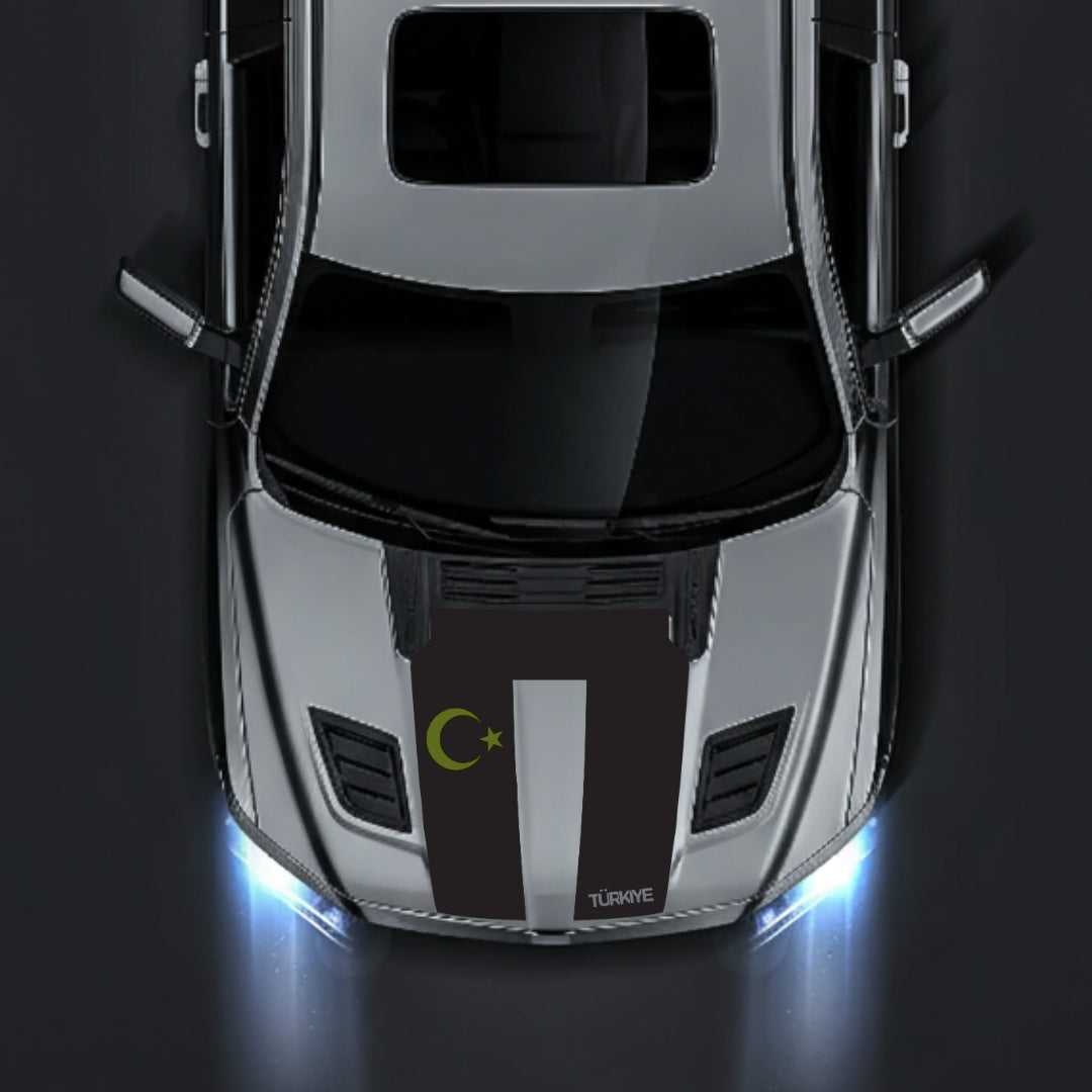 Performance Hood Panel Decal/Sticker - Turkey - Cut Graphic Kit - For Dodge RAM 1500 2019-2025 - Premium Vinyl