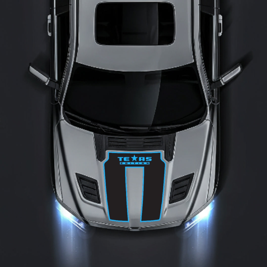 Hood Panel Decal/Sticker - Texas Edition - Border Graphic Kit - For Dodge RAM 1500 2019-2025 - Premium Vinyl