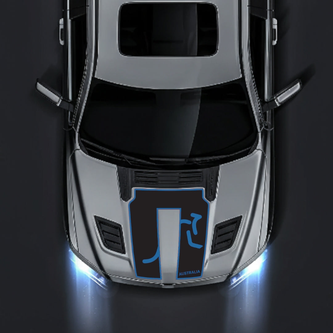 Hood Panel Decal/Sticker - Australia - Border Graphic Kit - For Dodge RAM 1500 2019-2025 - Premium Vinyl