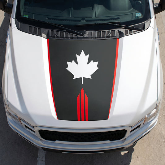 Hood Panel Decal/Sticker - Maple Graphic Decal Graphic Kit - For Ford F-150 2015-2020 - Premium Vinyl