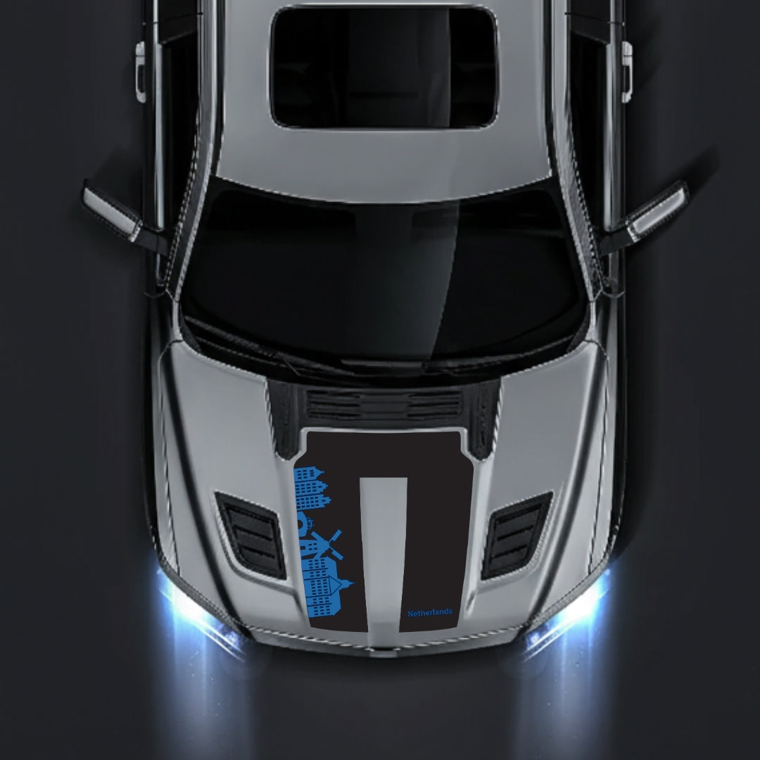 Performance Hood Panel Decal/Sticker - Netherlands Skyline Graphic Kit - For Dodge RAM 1500 2019-2025 - Premium Vinyl
