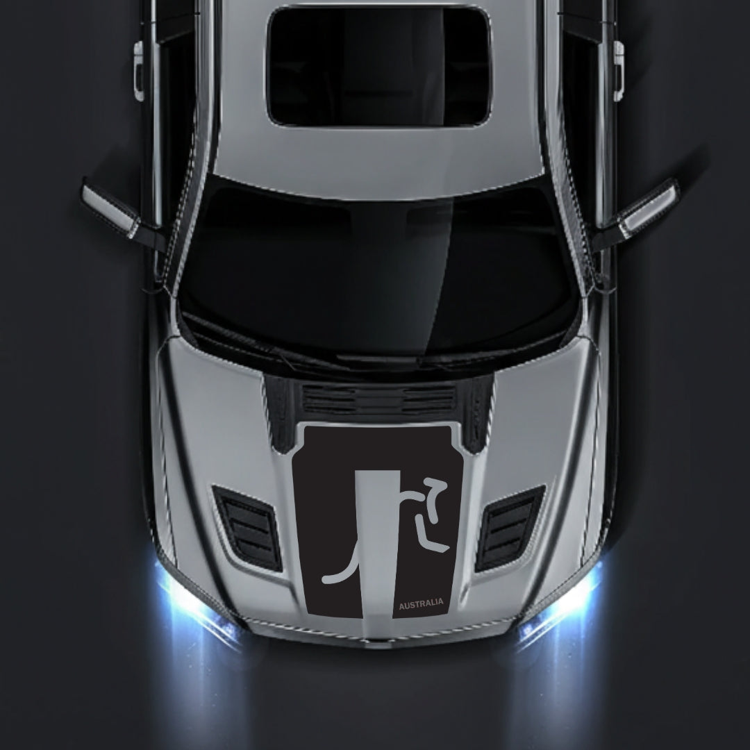 Performance Hood Panel Decal/Sticker - Australia - Cut Graphic Kit - For Dodge RAM 1500 2019-2025 - Premium Vinyl