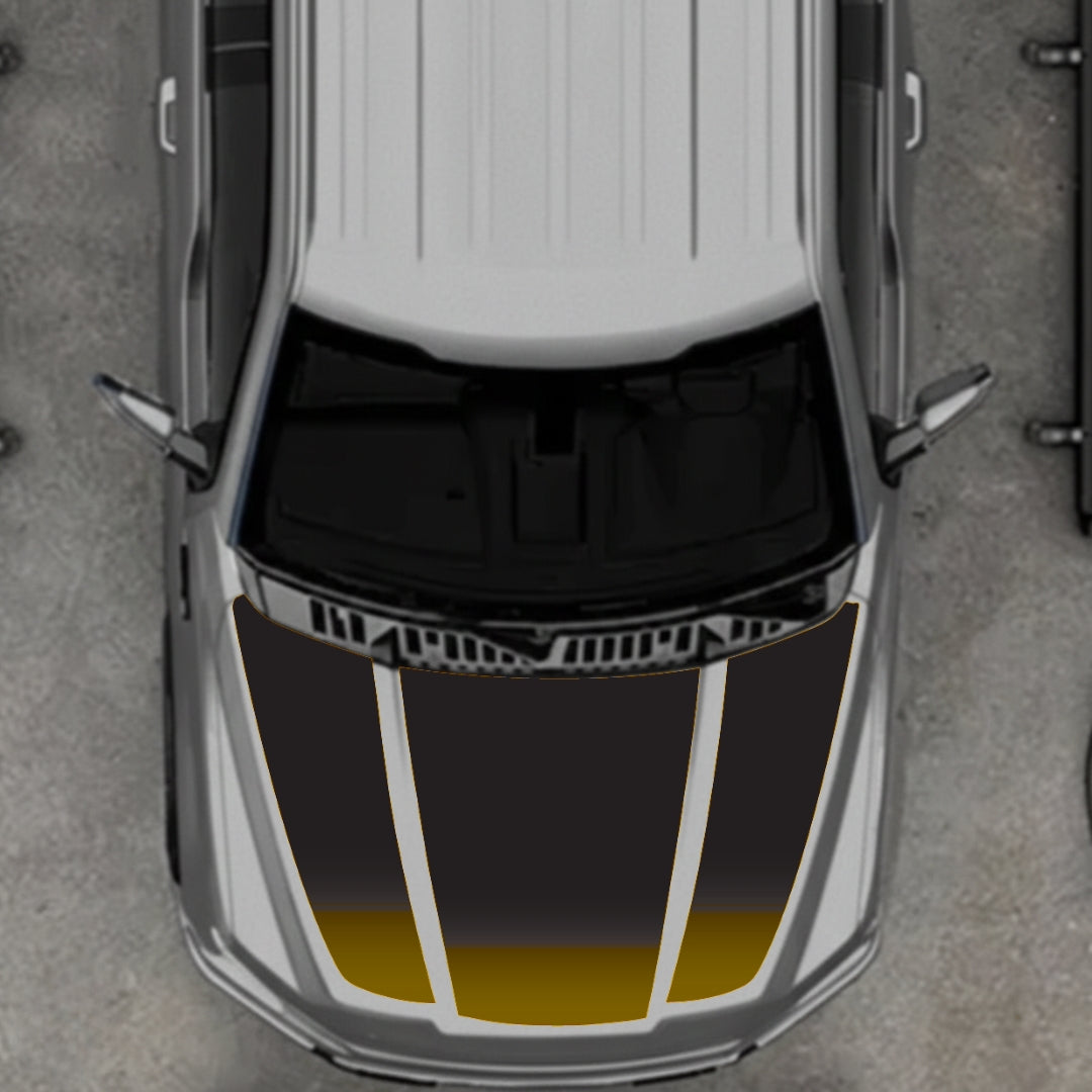 Hood Panel Decal/Sticker - Shades Graphic Kit - For Ford F-150 2020-2026 - Premium Vinyl