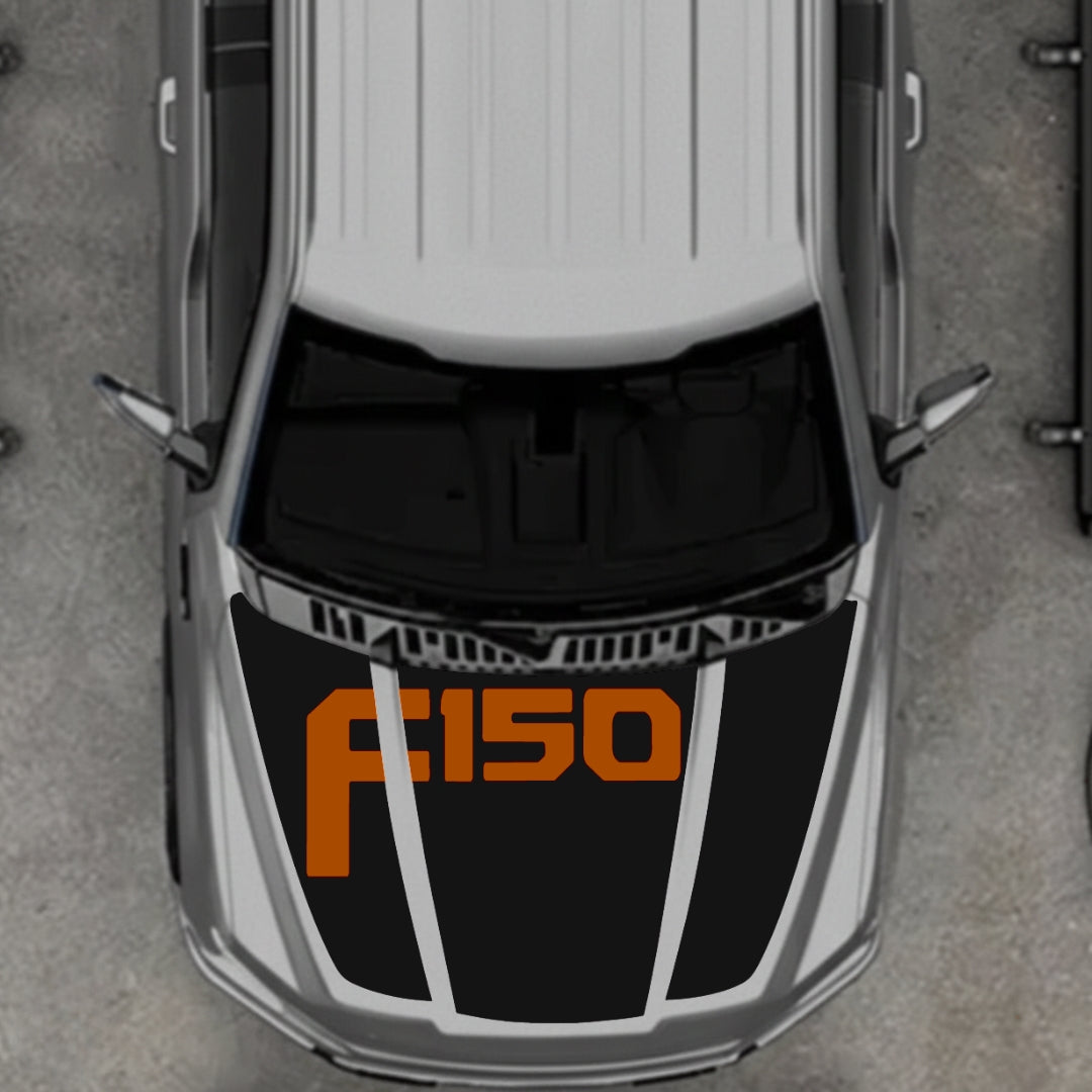 Hood Panel Decal/Sticker - Style 21 Graphic Kit - For Ford F-150 2020-2026 - Premium Vinyl