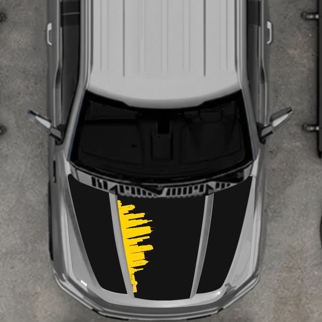 Hood Panel Decal/Sticker - Dubai Graphic Kit - For Ford F-150 2020-2026 - Premium Vinyl