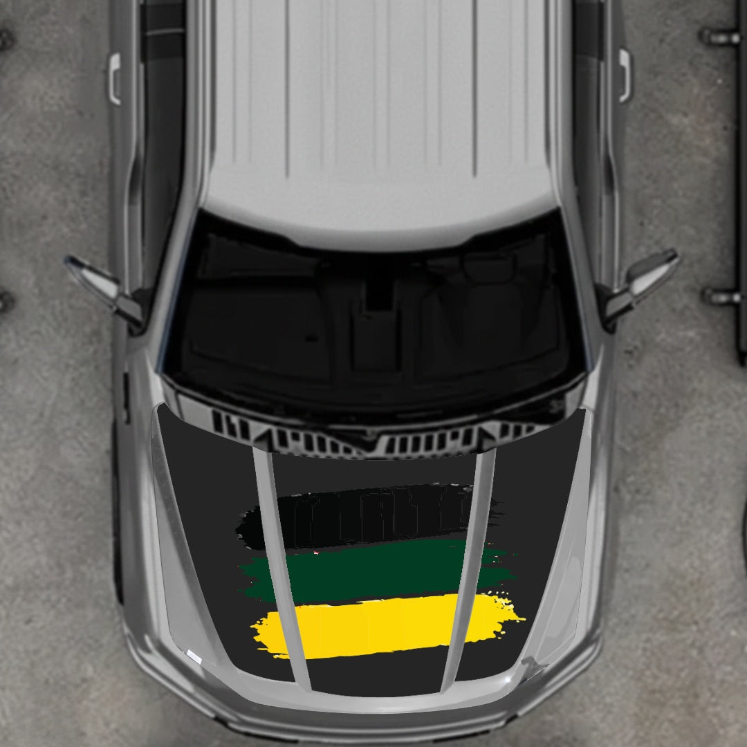 Hood Panel Decal/Sticker - Germany Flag Graphic Kit - For Ford F-150 2020-2026 - Premium Vinyl
