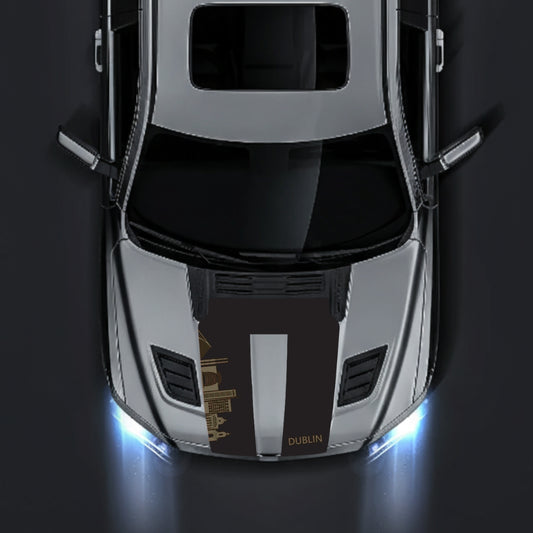 Performance Hood Panel Decal/Sticker - Dublin Skyline Graphic Kit - For Dodge RAM 1500 2019-2025 - Premium Vinyl