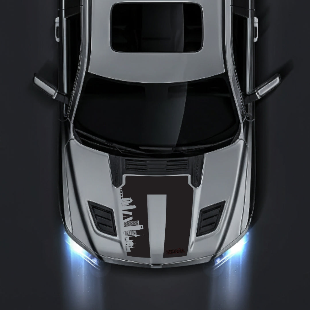 Hood Panel Decal/Sticker - Spain Skyline - Cut Graphic Kit - For Dodge RAM 1500 2019-2025 - Premium Vinyl