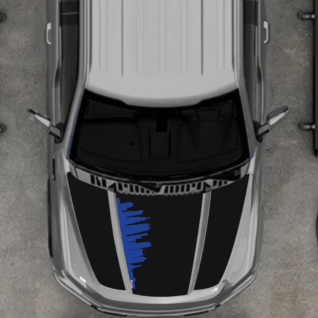 Hood Panel Decal/Sticker - Dubai Graphic Kit - For Ford F-150 2020-2026 - Premium Vinyl