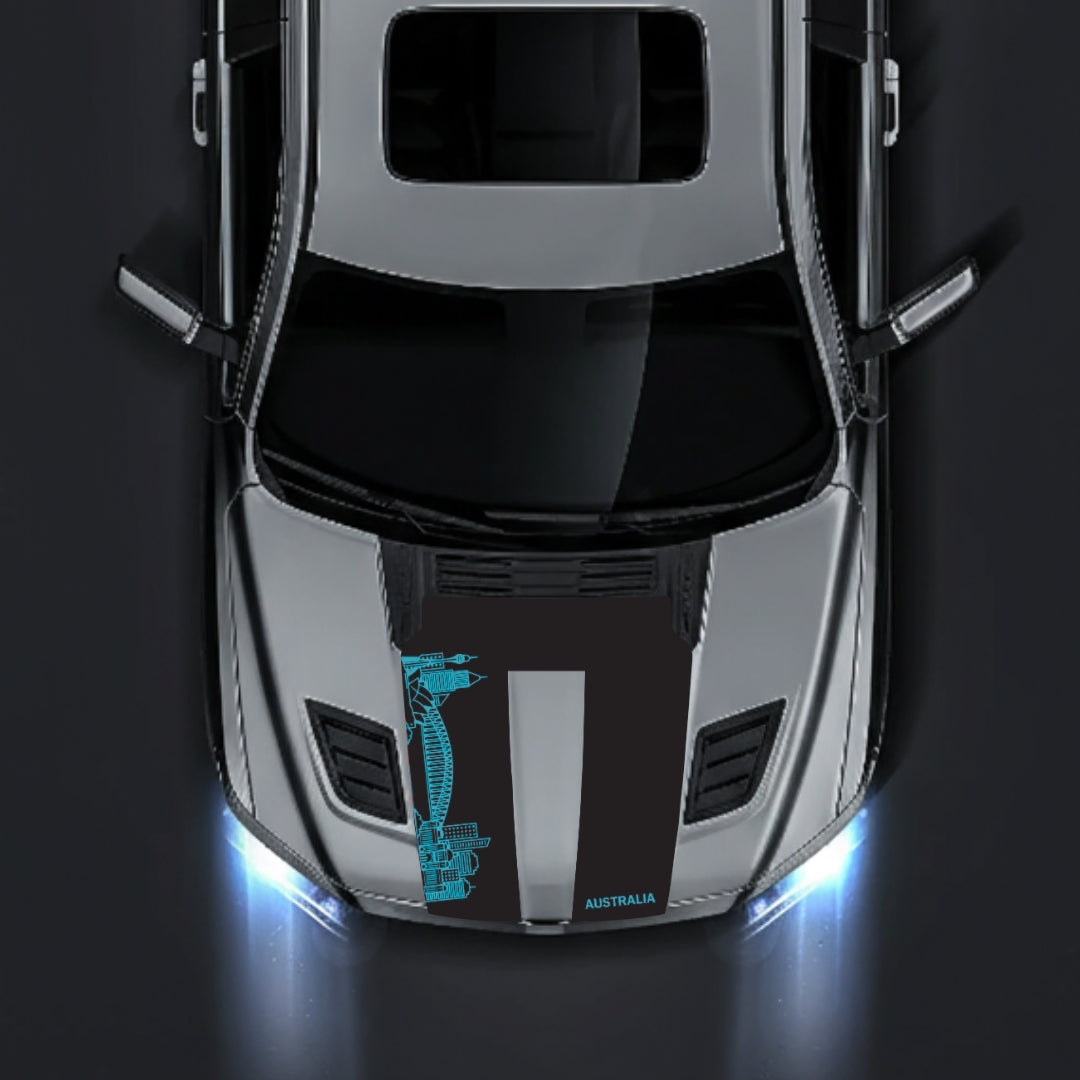 Hood Panel Decal/Sticker - Australia Skyline Graphic Kit - For Dodge RAM 1500 2019-2025 - Premium Vinyl