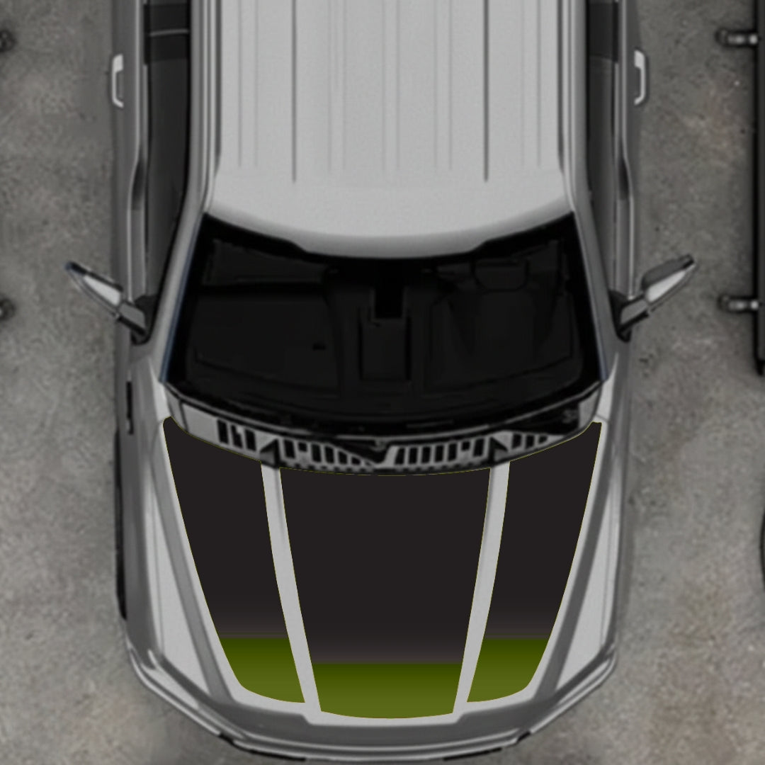 Hood Panel Decal/Sticker - Shades Graphic Kit - For Ford F-150 2020-2026 - Premium Vinyl