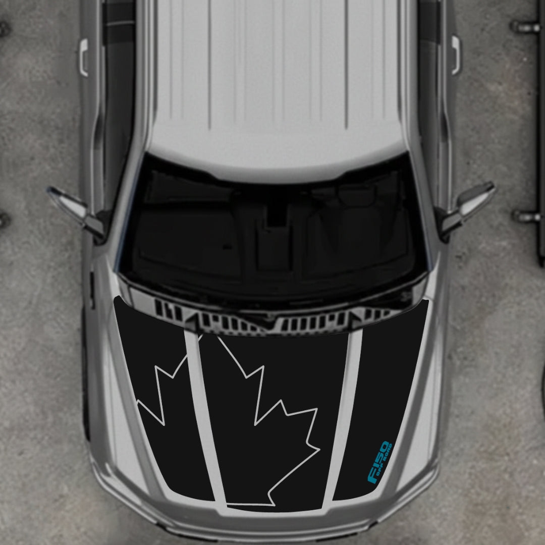Hood Panel Decal/Sticker - Canada Style 24 Graphic Kit - For Ford F-150 2020-2026 - Premium Vinyl