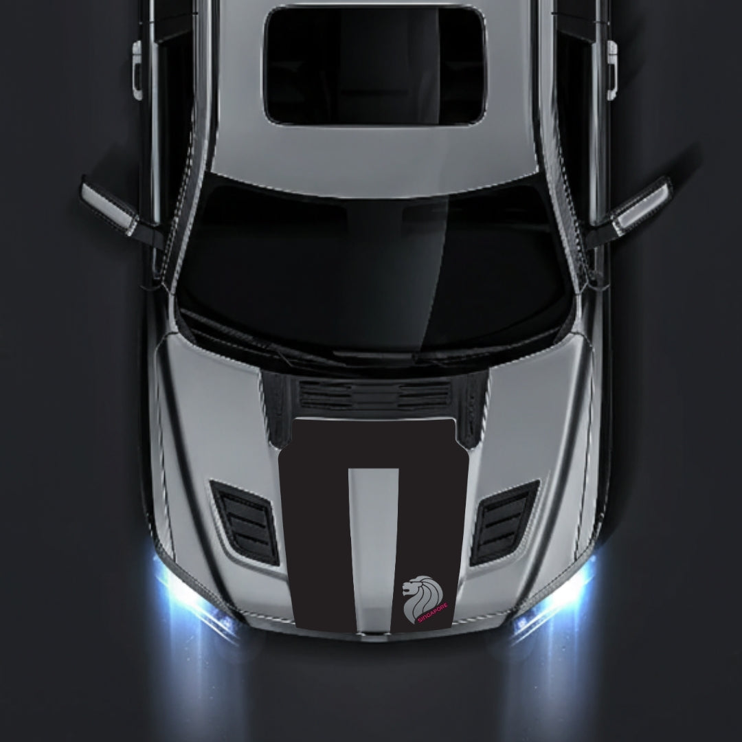 Performance Hood Panel Decal/Sticker - Singapore - Cut Graphic Kit - For Dodge RAM 1500 2019-2025 - Premium Vinyl