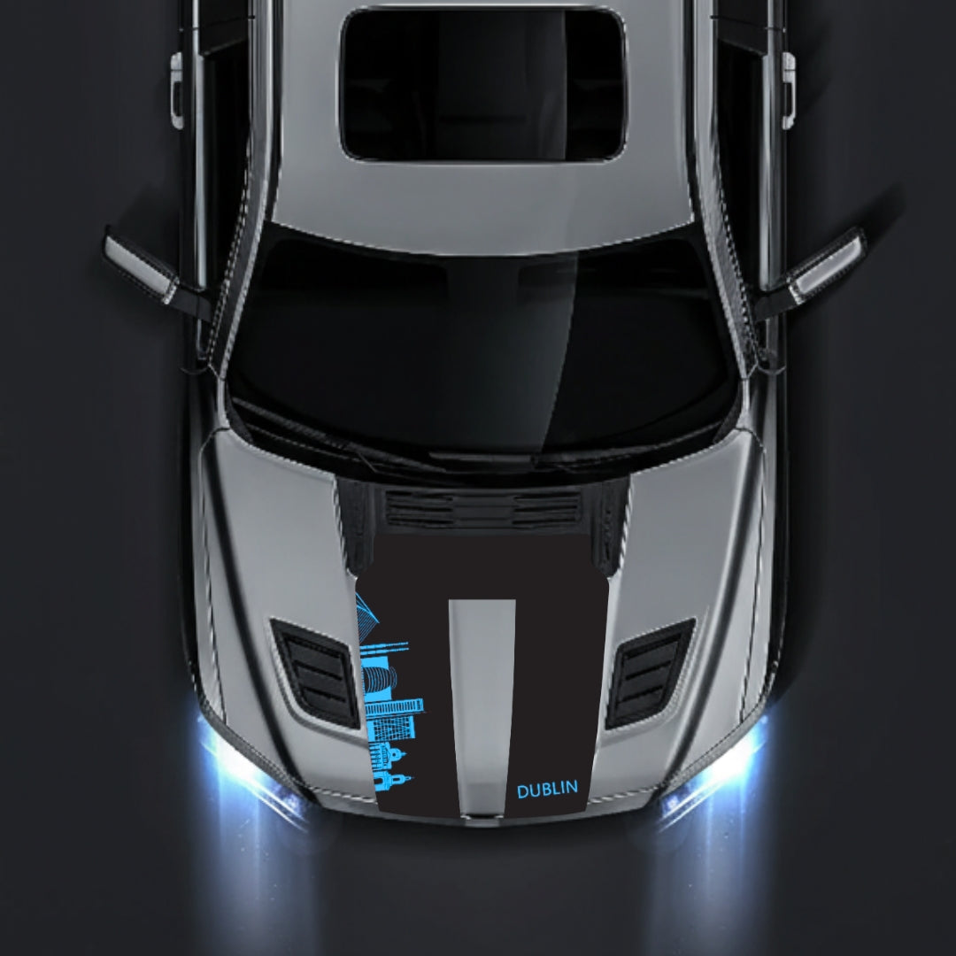 Hood Panel Decal/Sticker - Dublin Skyline Graphic Kit - For Dodge RAM 1500 2019-2025 - Premium Vinyl