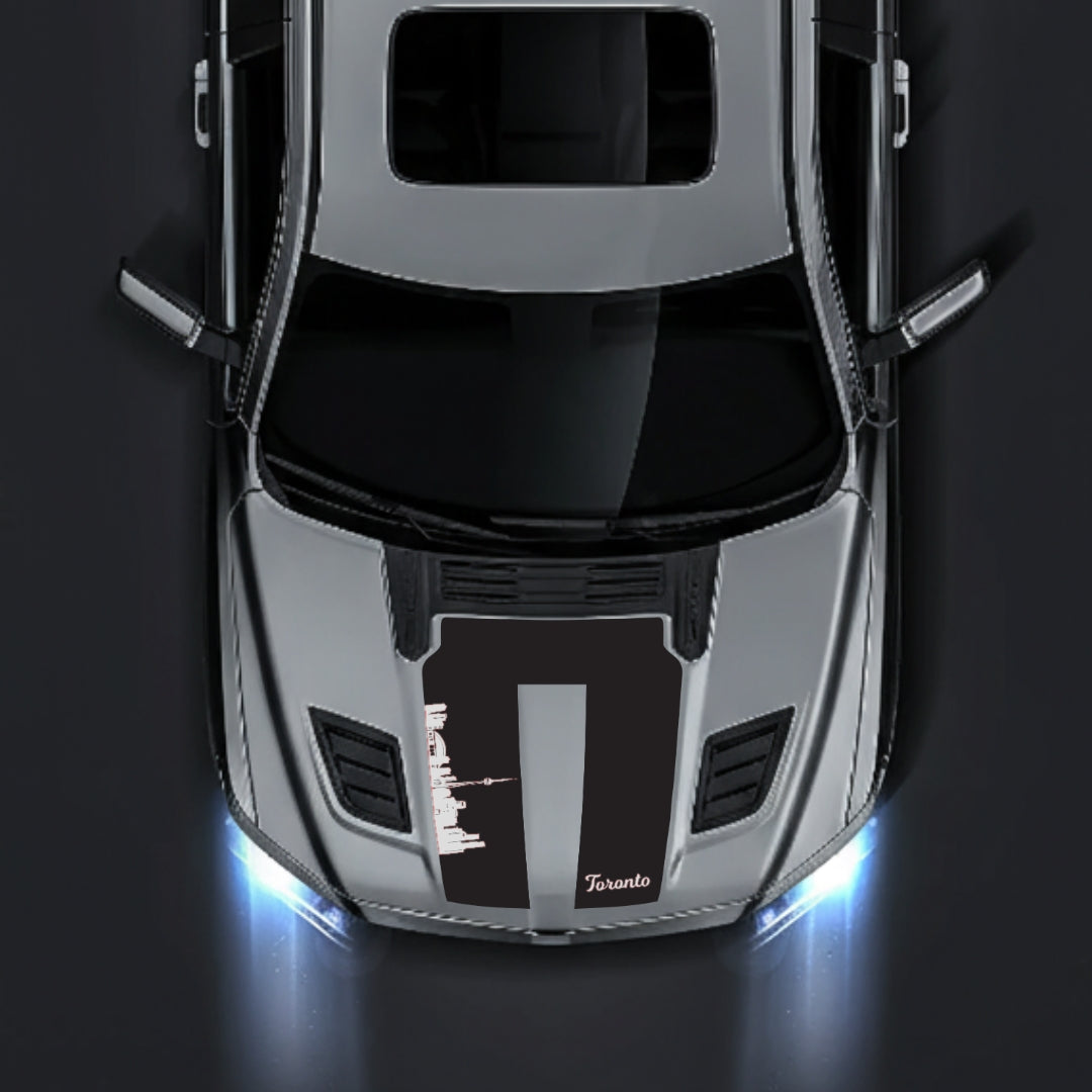 Hood Panel Decal/Sticker - Toronto Skyline Graphic Kit - For Dodge RAM 1500 2019-2025 - Premium Vinyl