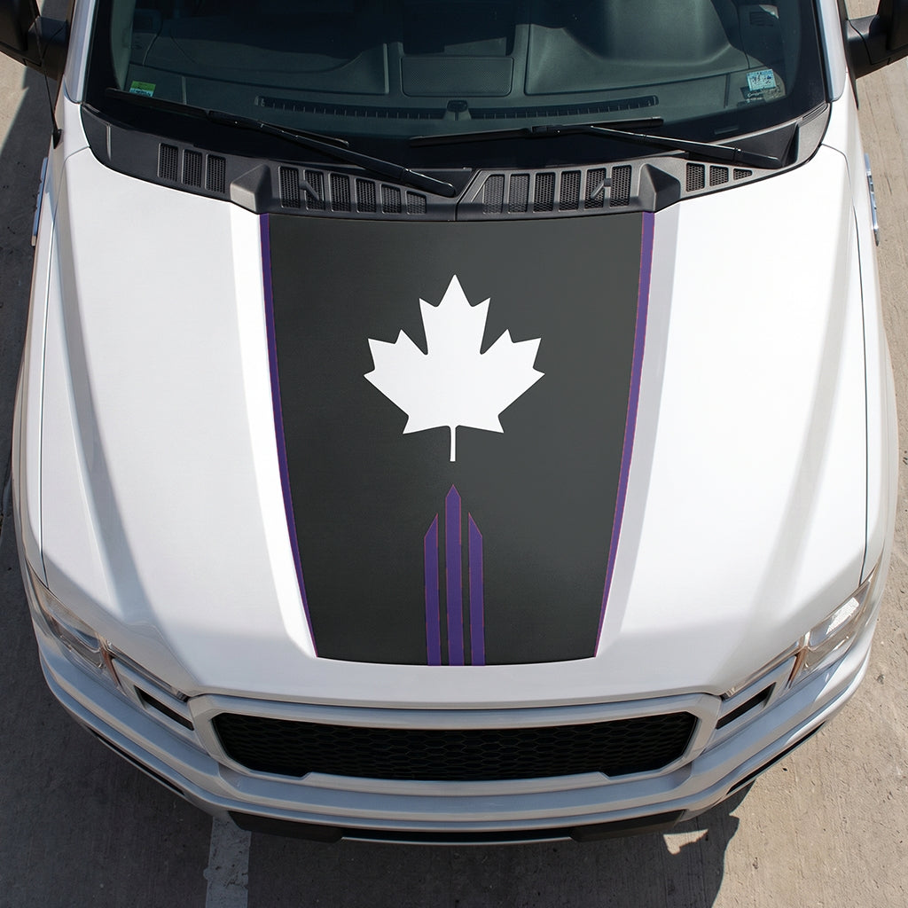 Hood Panel Decal/Sticker - Maple Graphic Decal Graphic Kit - For Ford F-150 2015-2020 - Premium Vinyl