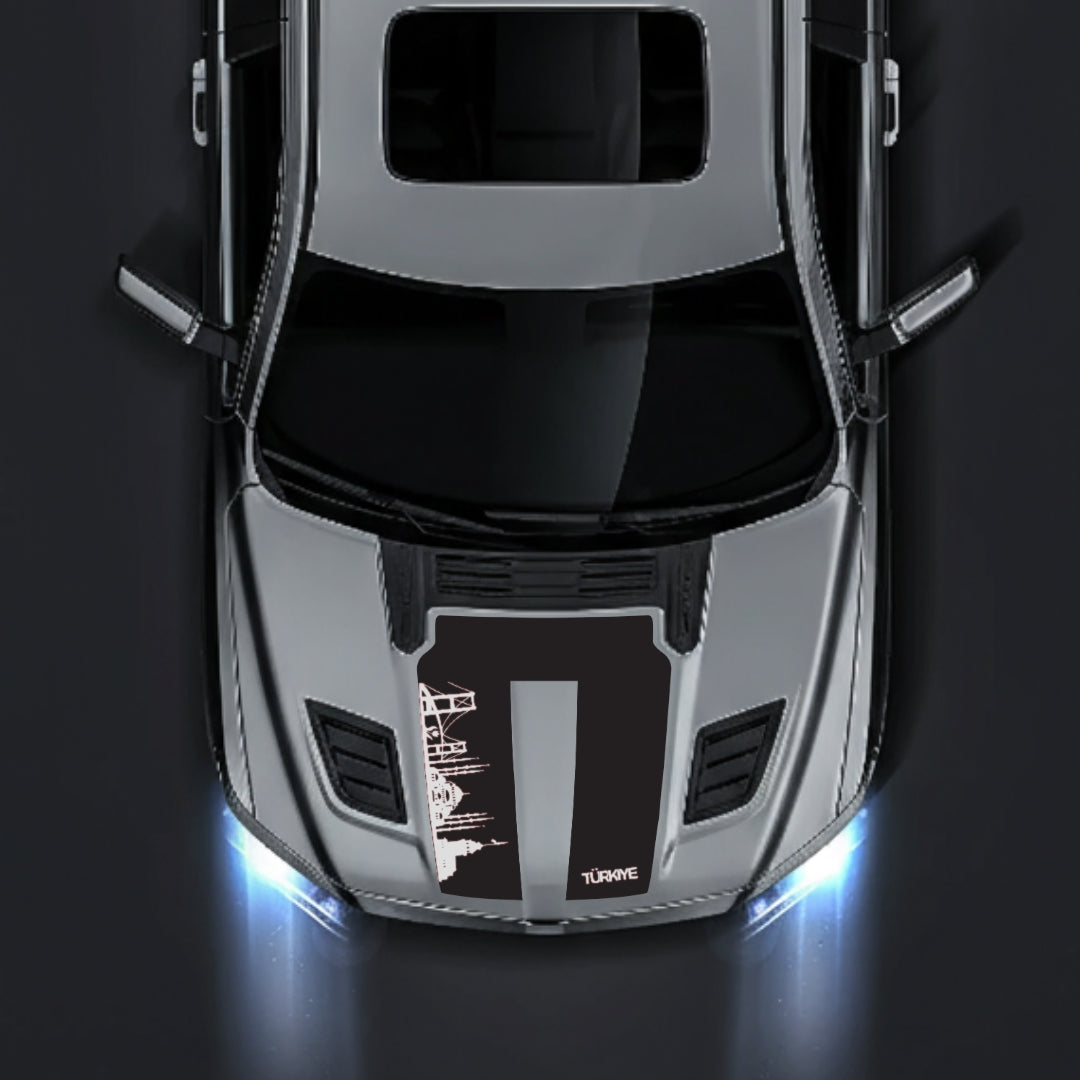 Hood Panel Decal/Sticker - Turkey Skyline Graphic Kit - For Dodge RAM 1500 2019-2025 - Premium Vinyl