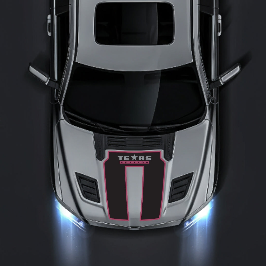 Performance Hood Panel Decal/Sticker - Texas Edition - Cut - Border Graphic Kit - For Dodge RAM 1500 2019-2025 - Premium Vinyl