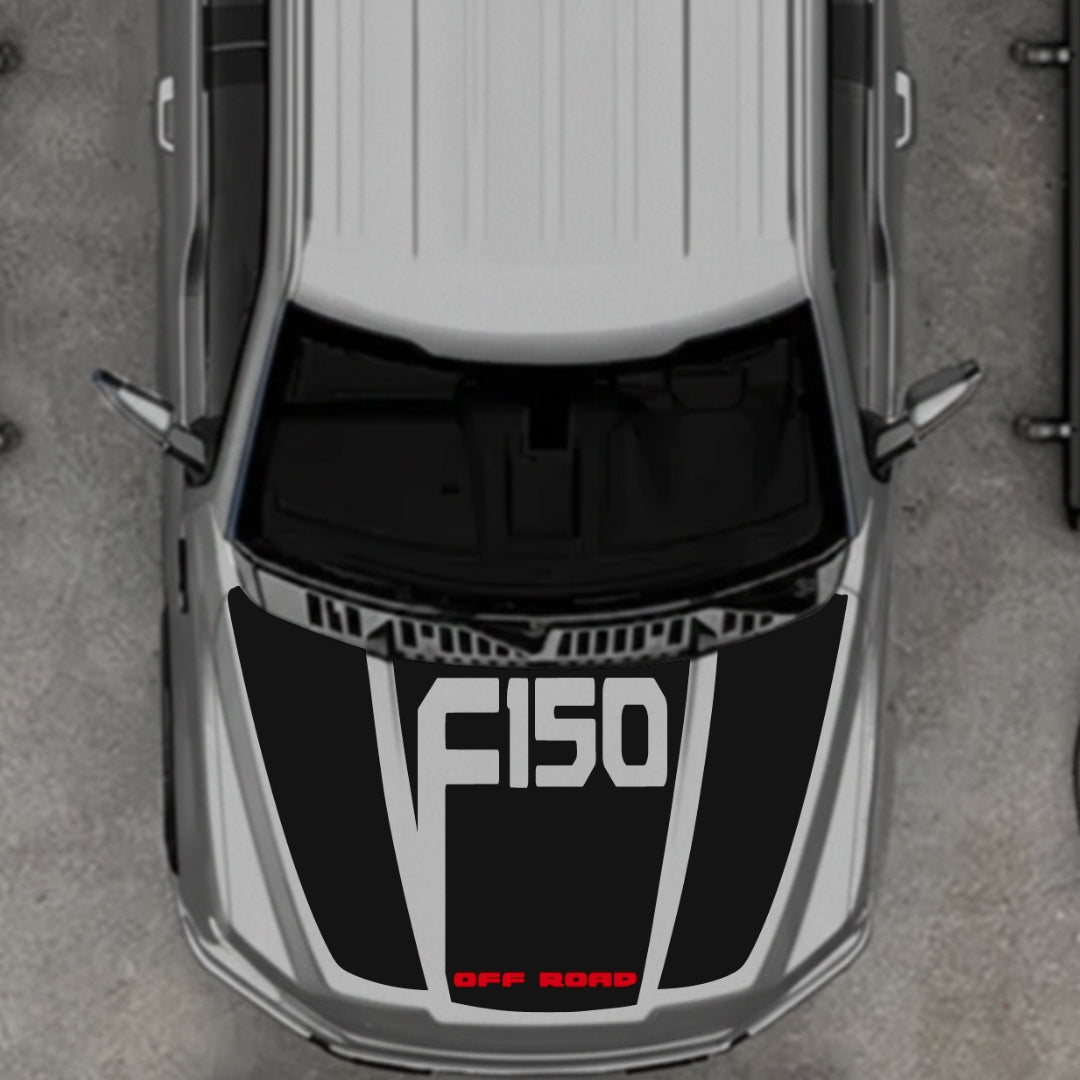 Hood Panel Decal/Sticker - Style 22 Graphic Kit - For Ford F-150 2020-2026 - Premium Vinyl