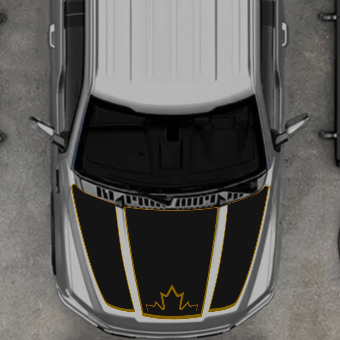 Hood Panel Decal/Sticker - Canada Style 9 Graphic Kit - For Ford F-150 2020-2026 - Premium Vinyl
