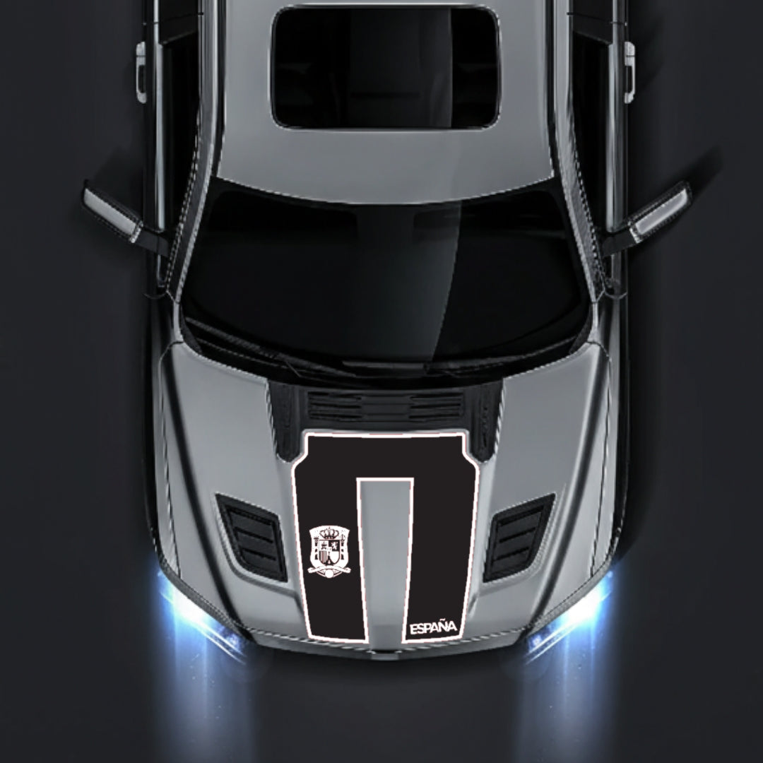 Hood Panel Decal/Sticker - Spain - Border Graphic Kit - For Dodge RAM 1500 2019-2025 - Premium Vinyl