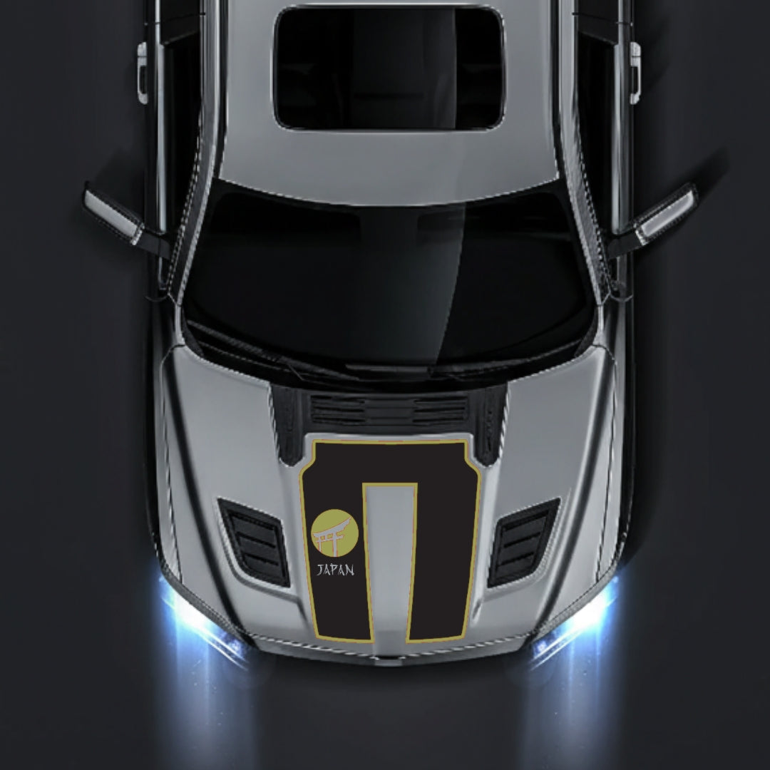 Hood Panel Decal/Sticker - Japan - Cut - Border Graphic Kit - For Dodge RAM 1500 2019-2025 - Premium Vinyl