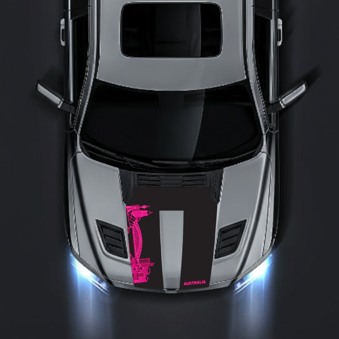 Hood Panel Decal/Sticker - Australia Skyline Graphic Kit - For Dodge RAM 1500 2019-2025 - Premium Vinyl