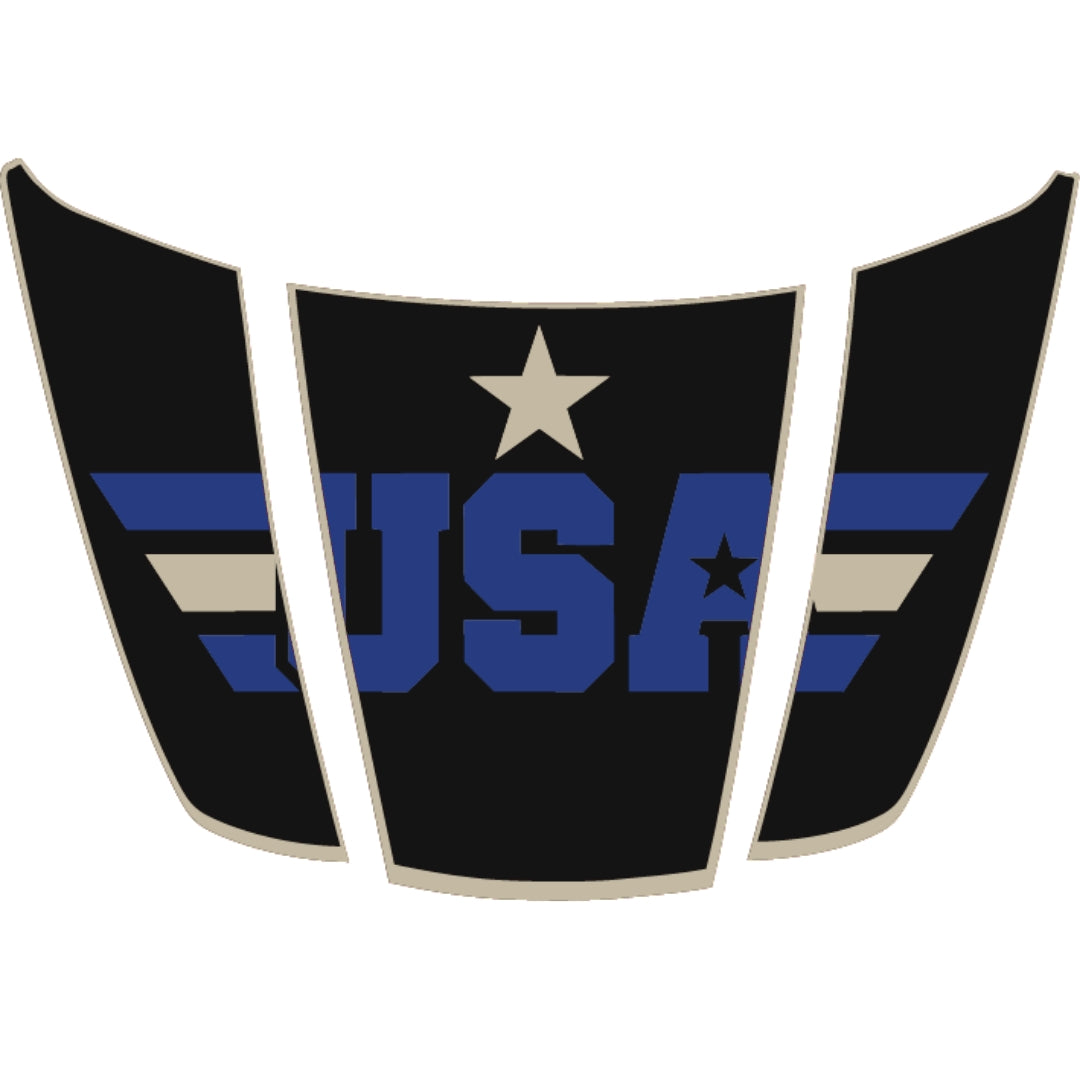 Hood Panel Decal/Sticker - USA Style 5 Graphic Kit - For Ford F-150 2020-2026 - Premium Vinyl