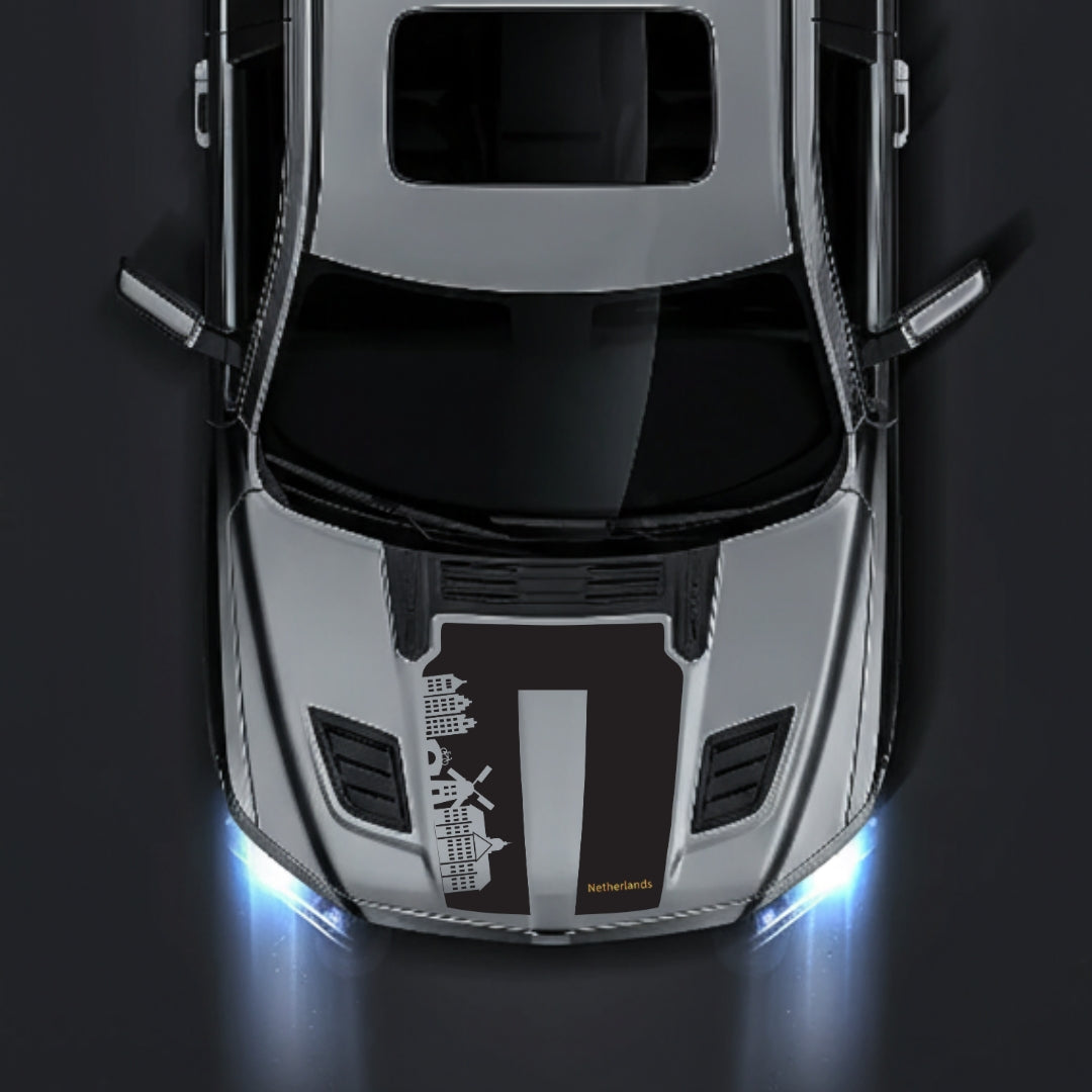 Hood Panel Decal/Sticker - Netherlands Skyline - Cut Graphic Kit - For Dodge RAM 1500 2019-2025 - Premium Vinyl