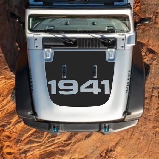 Hood Styles Decal/Sticker - For JL/JLU Sahara Hood - 2018-2025 - Premium Vinyl