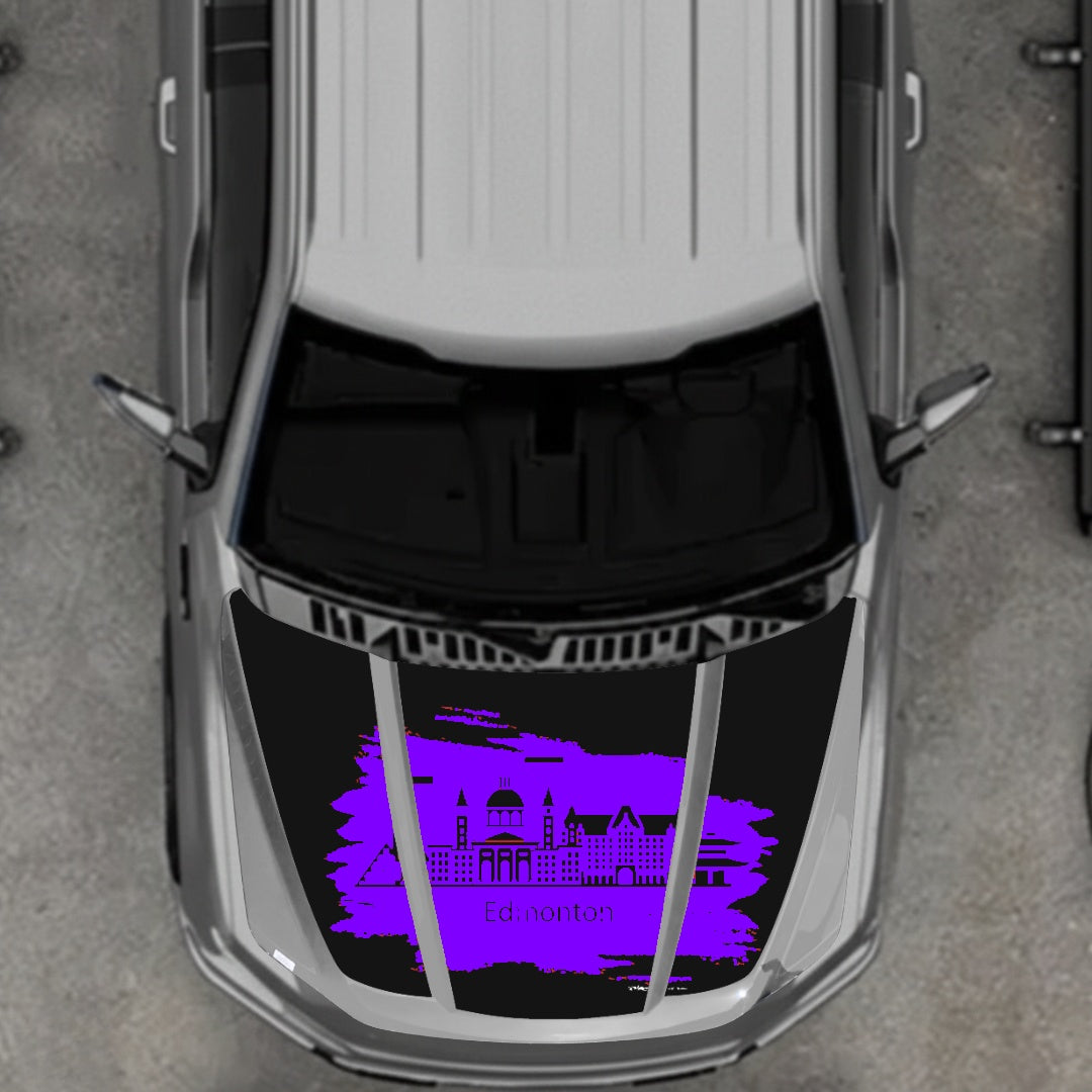 Hood Panel Decal/Sticker - Edmonton Graphic Kit - For Ford F-150 2020-2026 - Premium Vinyl
