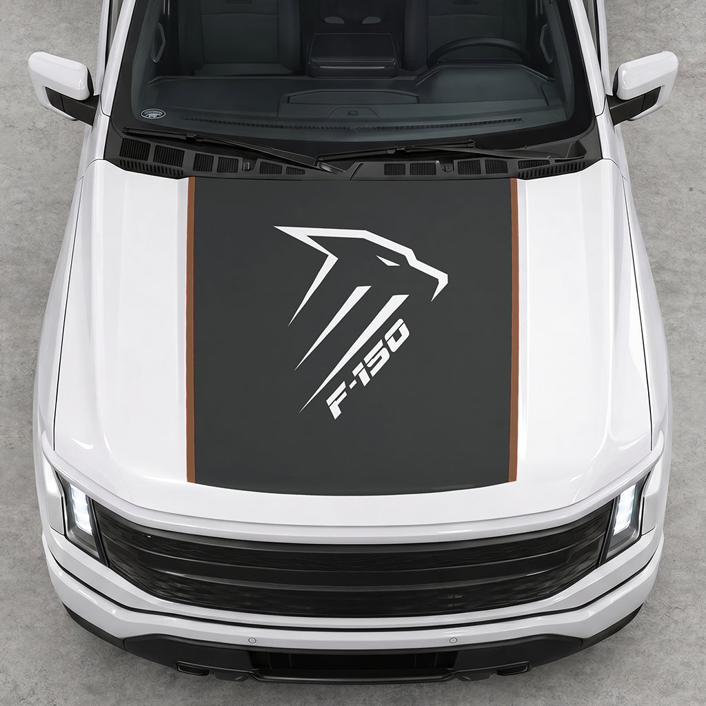 Hood Panel Decal/Sticker - Eagle Head Graphic Decal Graphic Kit - For Ford F-150 2015-2020 - Premium Vinyl