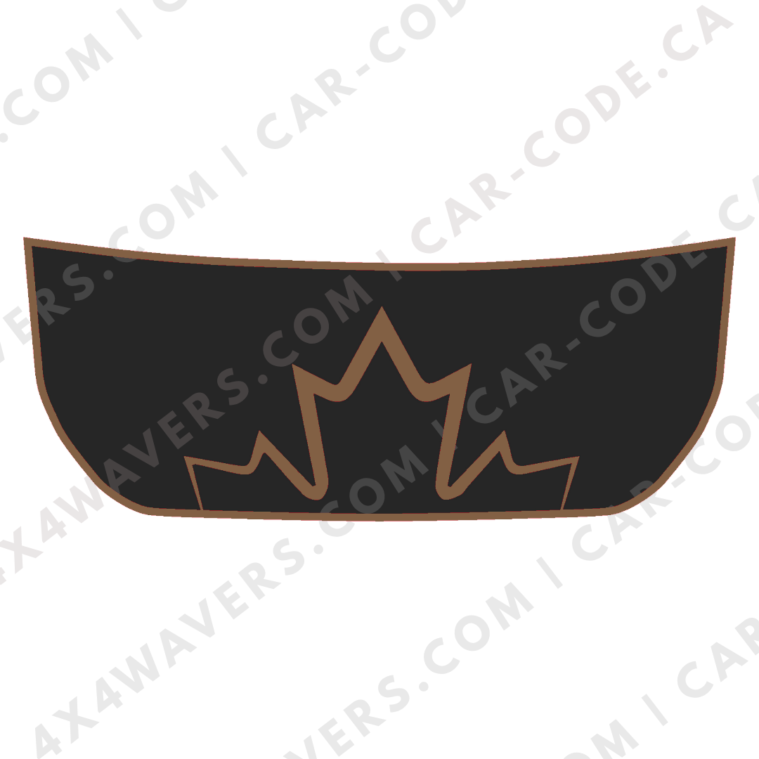 Hood Panel Decal/Sticker - Canada Style Graphic Kit - For Ford Bronco 2021-2024 - Premium Vinyl