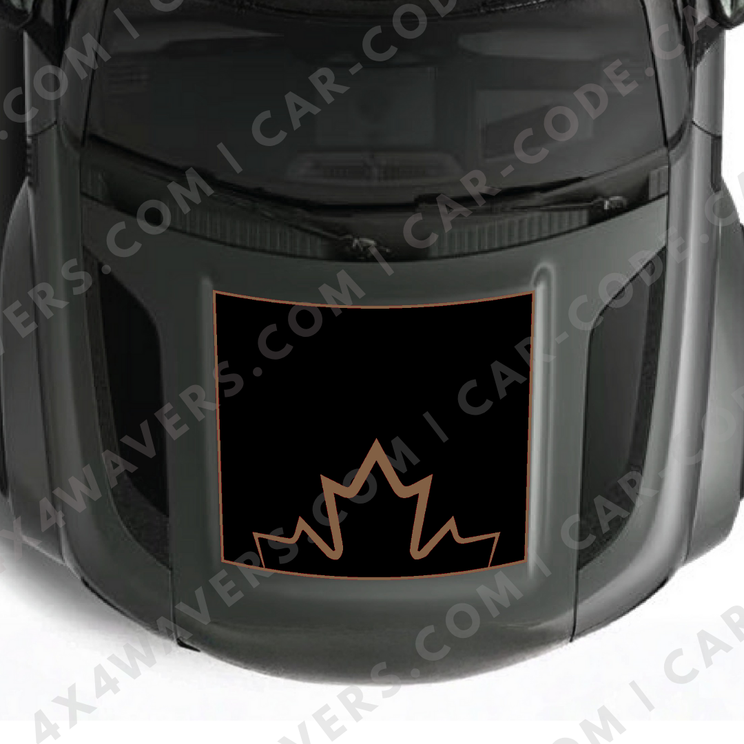 Hood Panel Decal/Sticker - Canada Style Graphic Kit - For Land Rover Defender 2020-2024 - Premium Vinyl