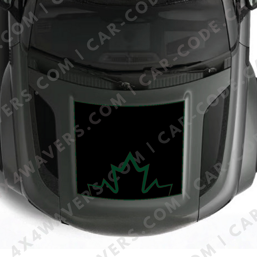 Hood Panel Decal/Sticker - Canada Style Graphic Kit - For Land Rover Defender 2020-2024 - Premium Vinyl