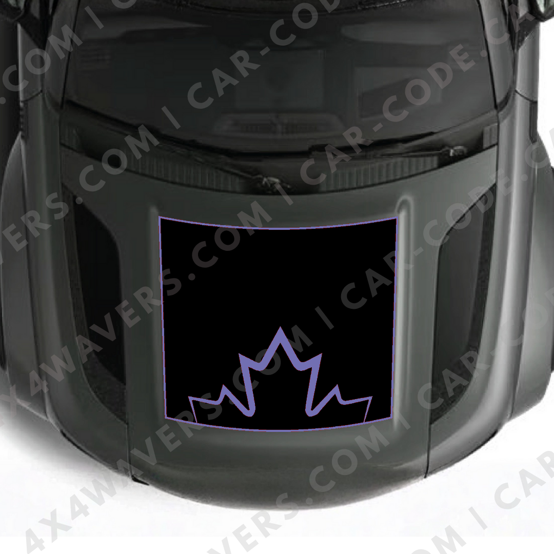 Hood Panel Decal/Sticker - Canada Style Graphic Kit - For Land Rover Defender 2020-2024 - Premium Vinyl