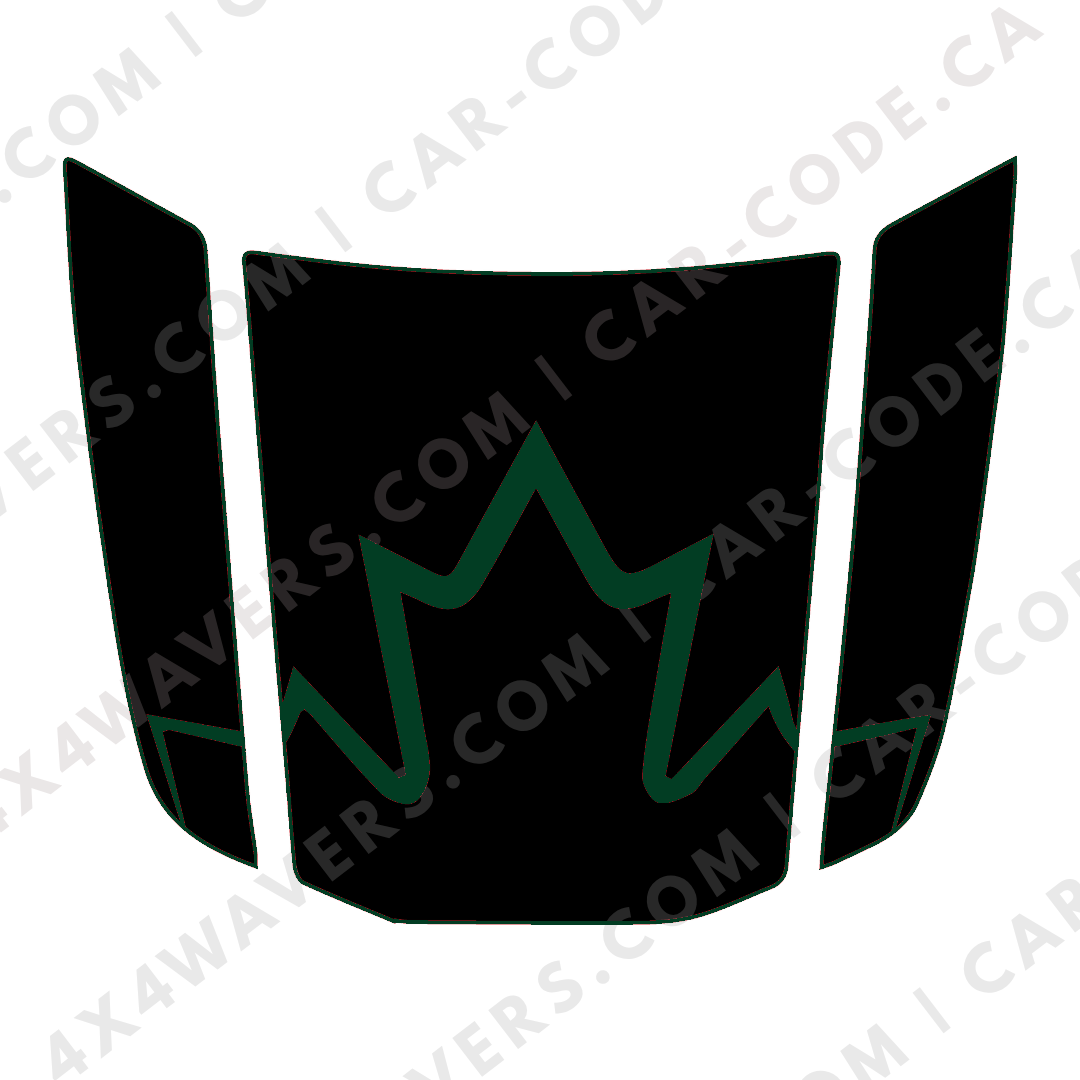 Hood Panel Decal/Sticker - Canada Style Graphic Kit - For Toyota 4Runner 2014-2024 - Premium Vinyl