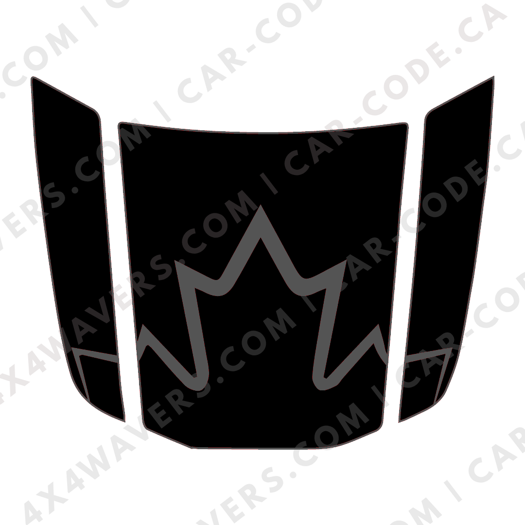 Hood Panel Decal/Sticker - Canada Style Graphic Kit - For Toyota 4Runner 2014-2024 - Premium Vinyl