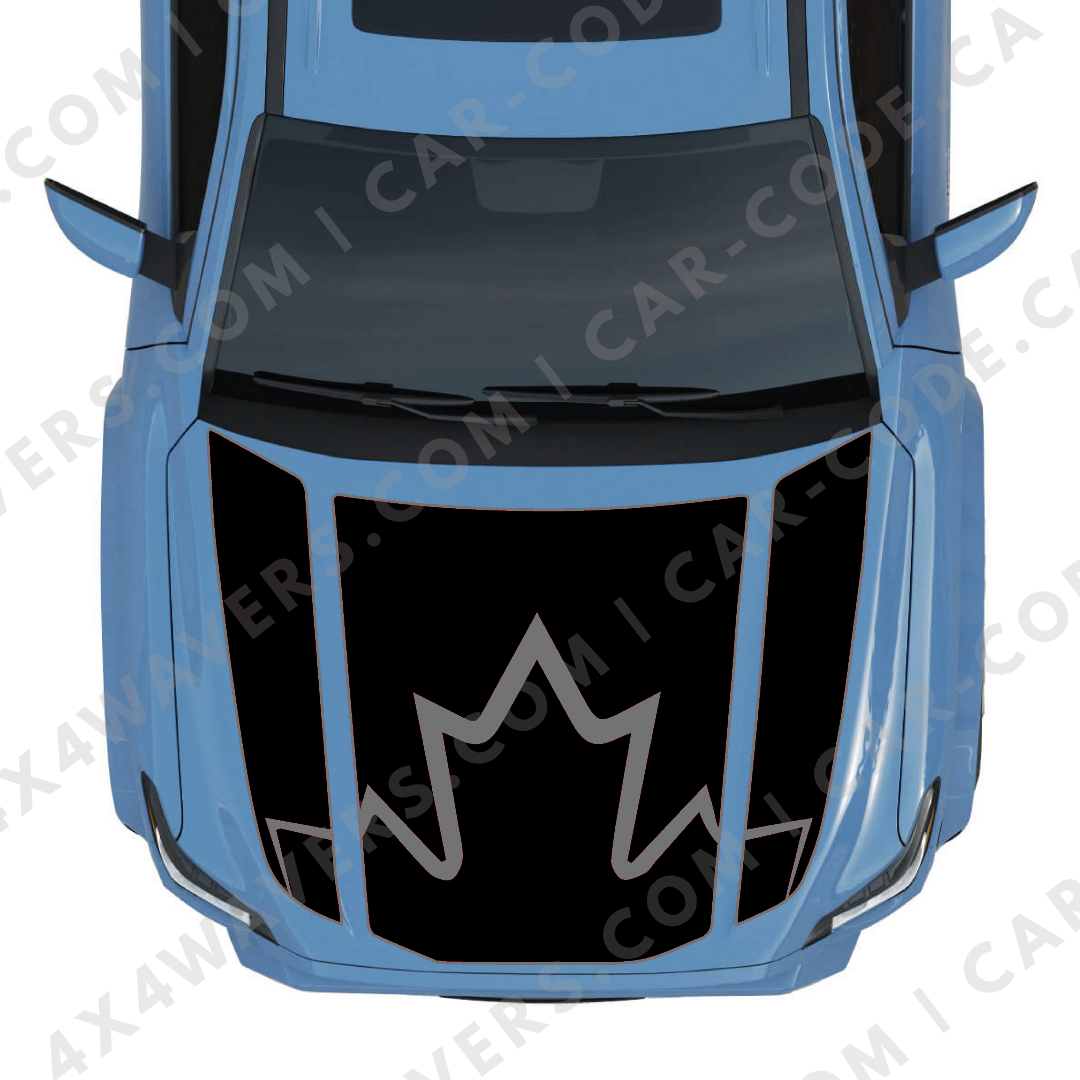 Hood Panel Decal/Sticker - Canada Style Graphic Kit - For Toyota 4Runner 2014-2024 - Premium Vinyl